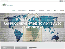 Tablet Screenshot of novidys.com